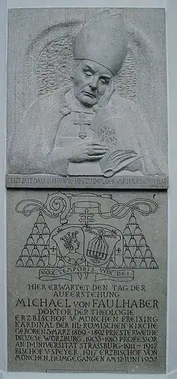 Gedenkstein für Kardinal Faulhaber