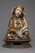 Reliquienbüste der Hl. Katharina, Ulm, um 1490. Kunsthistorisches Museum Wien