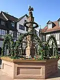 Südhessen: Osterbrunnen in Michelstadt