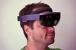 Aufgesetzte HoloLens