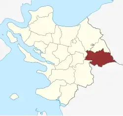 Lage des Fjelsted Sogn in der Middelfart Kommune