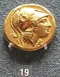 Doppelstater Gold mit Profilansicht Alexander des Großen - Ἀλέξανδρος Γ'