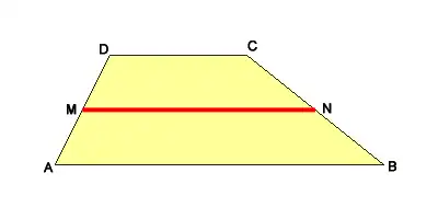 Mittelparallele in einem Trapez
