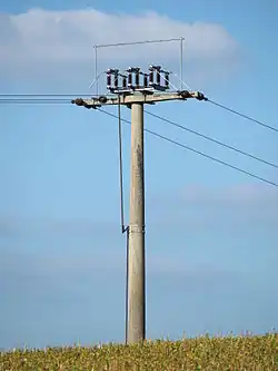 Masttrenner für 20 kV in ländlicher Gegend