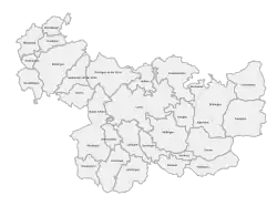 Die Gemarkung Gruorn und seine Nachbar-gemeinden um 1860