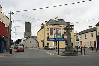 Marktplatz mit Denkmal für Fr. Prendergast