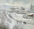 Claude Monet: Blick auf Argenteuil im Schnee, 1875