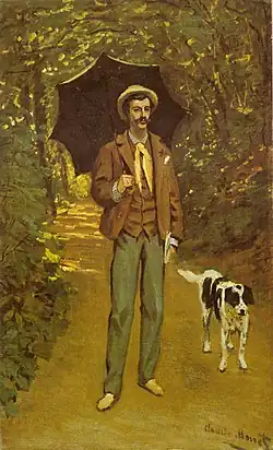 Claude Monet: L’homme à l’ombrelle oder Portrait de Victor Jacquemont au Parasol, 1865–1867