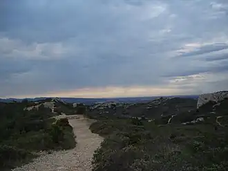 Blick über die Hügelkette