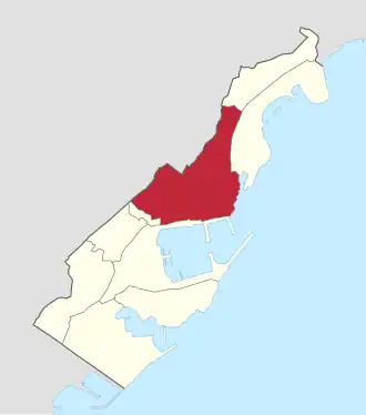 Lage von Monte-Carlo im Fürstentum Monaco