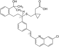 Struktur von Montelukast