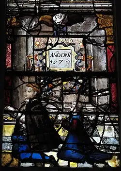 Kinder des Stifters, Jahreszahl 1578