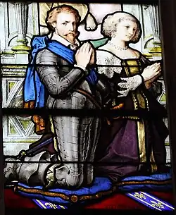 Fenster 19, Henri II. de Bourbon und Charlotte-Marguerite de Montmorency