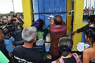 Einweihung durch Taur Matan Ruak und seine Frau Isabel da Costa Ferreira