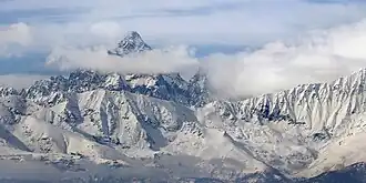 Ostseite des Monviso im Winter