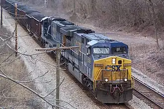 CSXT 658 in West Virginia (Februar 2008)