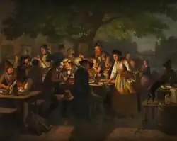 Nächtliche Biergartenszene, 1865