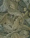 Akanthusmotiv, englische Tapete von 1875, Design: William Morris