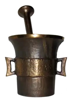 Bronze-Kunstguss eines Mörsers, unsigniertes Serienstück