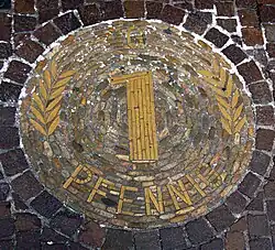 Passendes Mosaik zur Pfennig-Schablone