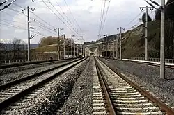 Blick auf den Nordteil der Anlage während der Bauphase (1987)