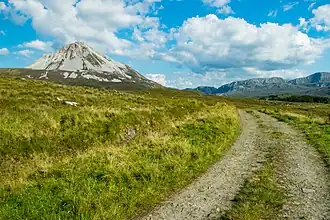 Blick auf die Nordwest-Seite des Mount Errigal