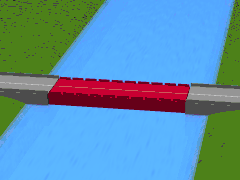 Animation einer Senkbrücke