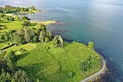 Luftbild mit dem Sound of Mull