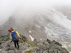 Abstieg über den Südwestgrat, rechts der Vadret da Sesvenna