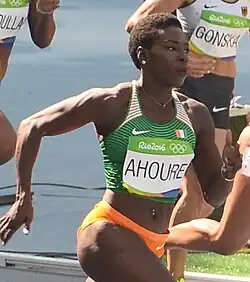 Murielle Ahouré Rang vier in 10,98 s