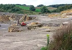 Nußlocher Muschelkalksteinbruch, ehem. Betriebsgelände der HeidelbergCement AG