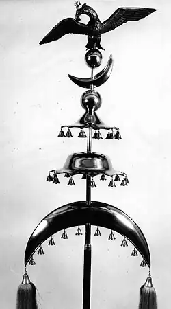 Schellenbaum des Musik Verein von Calcar (vermutlich 19. Jahrhundert)