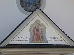 Marienbild am Vordach