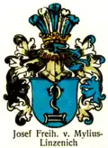 Freiherrn­wappen nach Adolf Matthias Hildebrandt