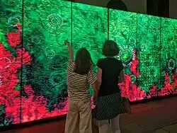 Borbetografie, ein digitales Wandbild (Ausschnitt) zur Geschichte der Stadt Worms von Eichfelder, 2023