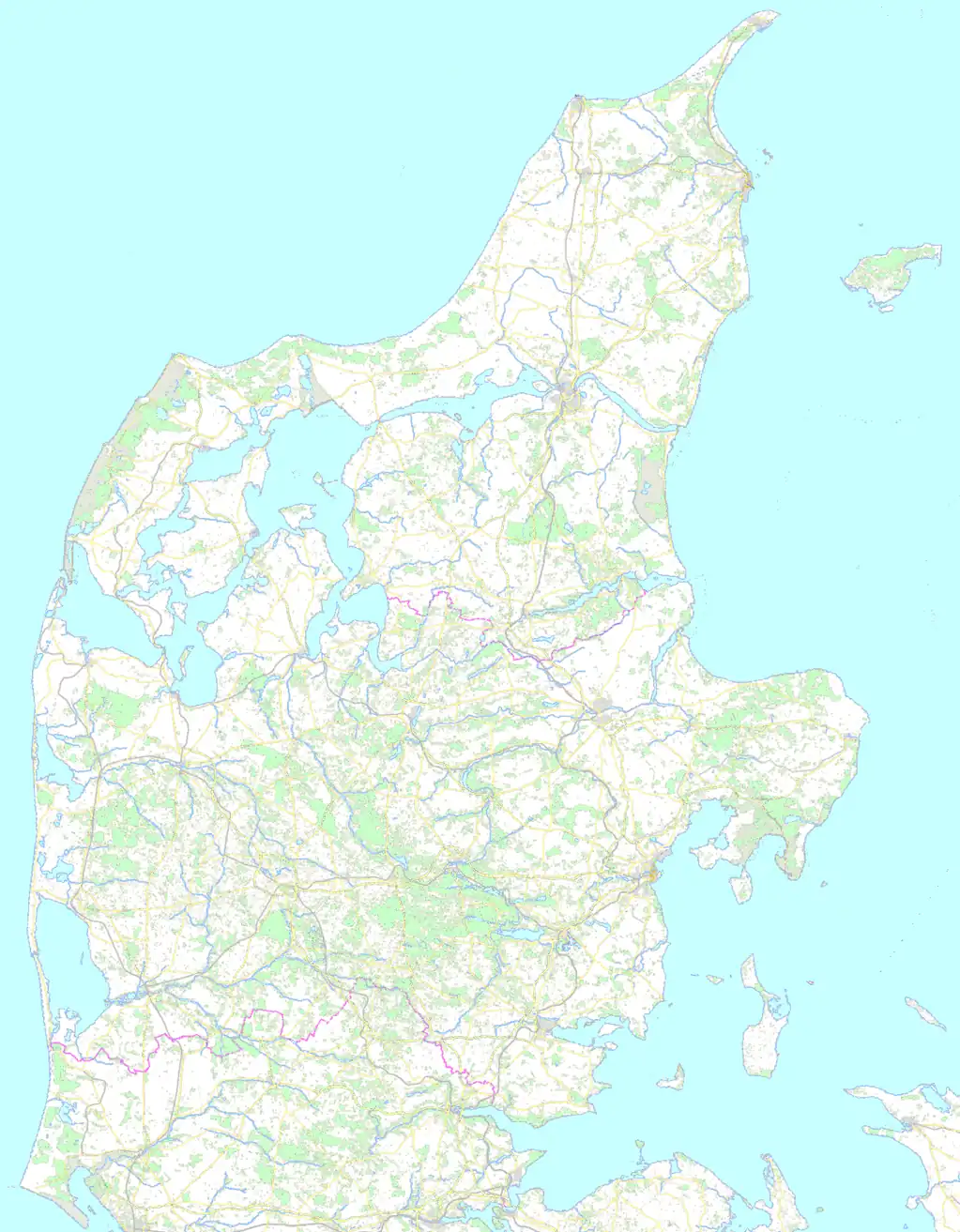 Backsteinbauwerke der Gotik/Verteilung in Mitteljütland (DK 0B)