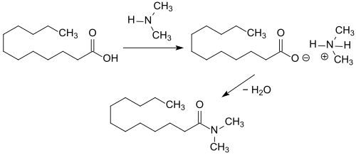 Synthese von N,N-Dimethylaminododecanamid