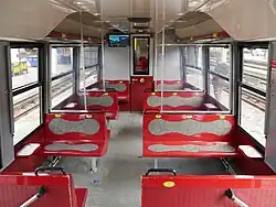 Fahrgastraum eines Steuerwagens