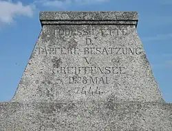 Inschrift auf dem Gedenkstein