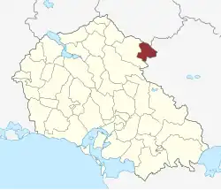 Lage des Aversi Sogn in der Næstved Kommune