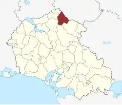 Lage des Sandby Sogn in der Næstved Kommune