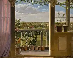 Nørrevold mod Bellahøj, um 1830