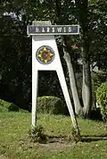 Straßenschild „Marsweg“ (westliches)