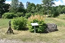 Gedenkstätte am ehemaligen Gelände des KZ-Außenlagers in Nüxei