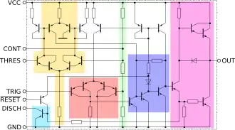 Schaltung des bipolaren NE555