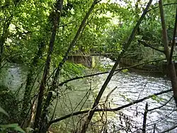Einmündung der Schwarzen Lacke in den Schwabinger Bach