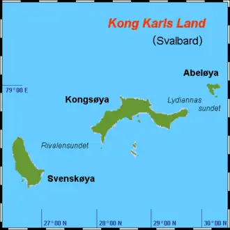 Karte von König-Karl-Land