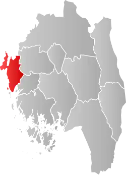 Lage der Kommune in der Provinz Østfold