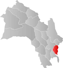 Lage der Kommune in der Provinz Buskerud