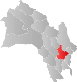 Lage der Kommune in der Provinz Buskerud